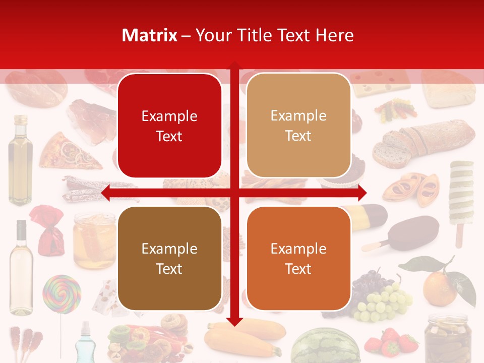 Water Bread Meat PowerPoint Template