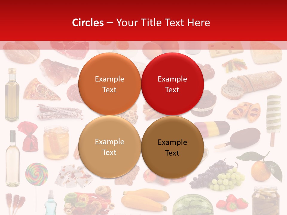 Water Bread Meat PowerPoint Template