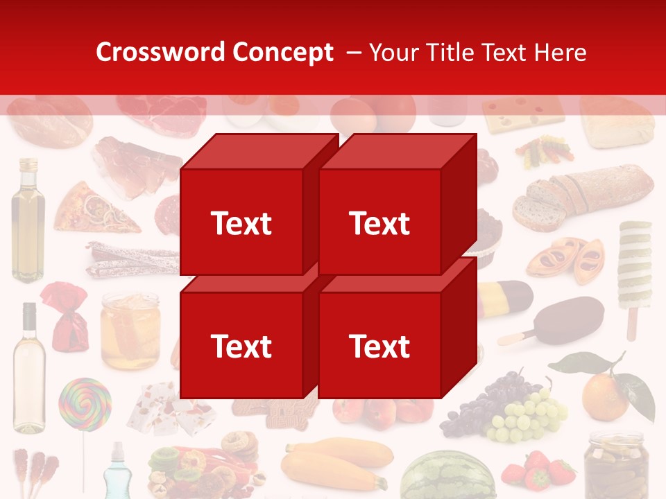 Water Bread Meat PowerPoint Template