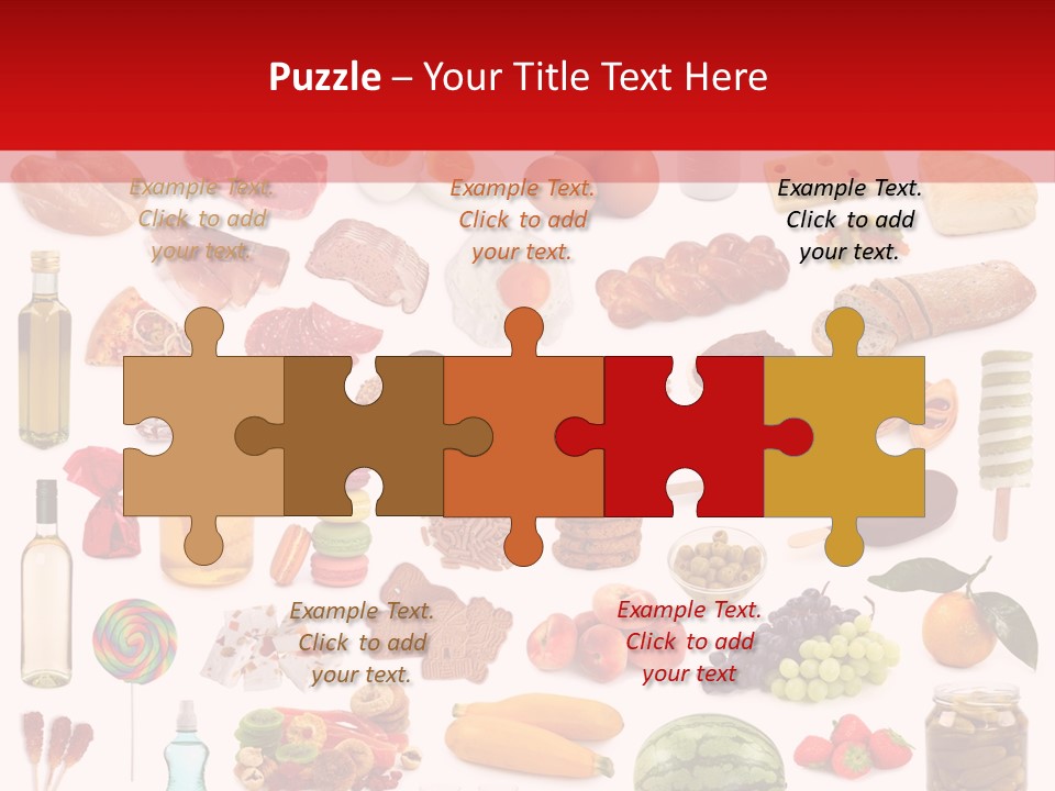 Water Bread Meat PowerPoint Template