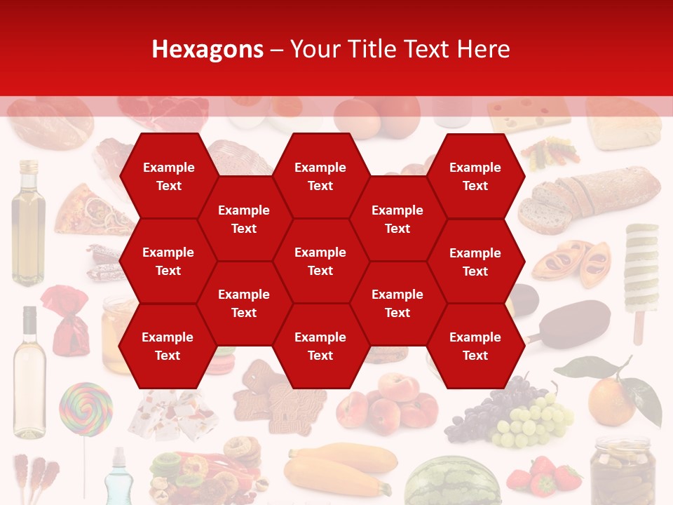 Water Bread Meat PowerPoint Template