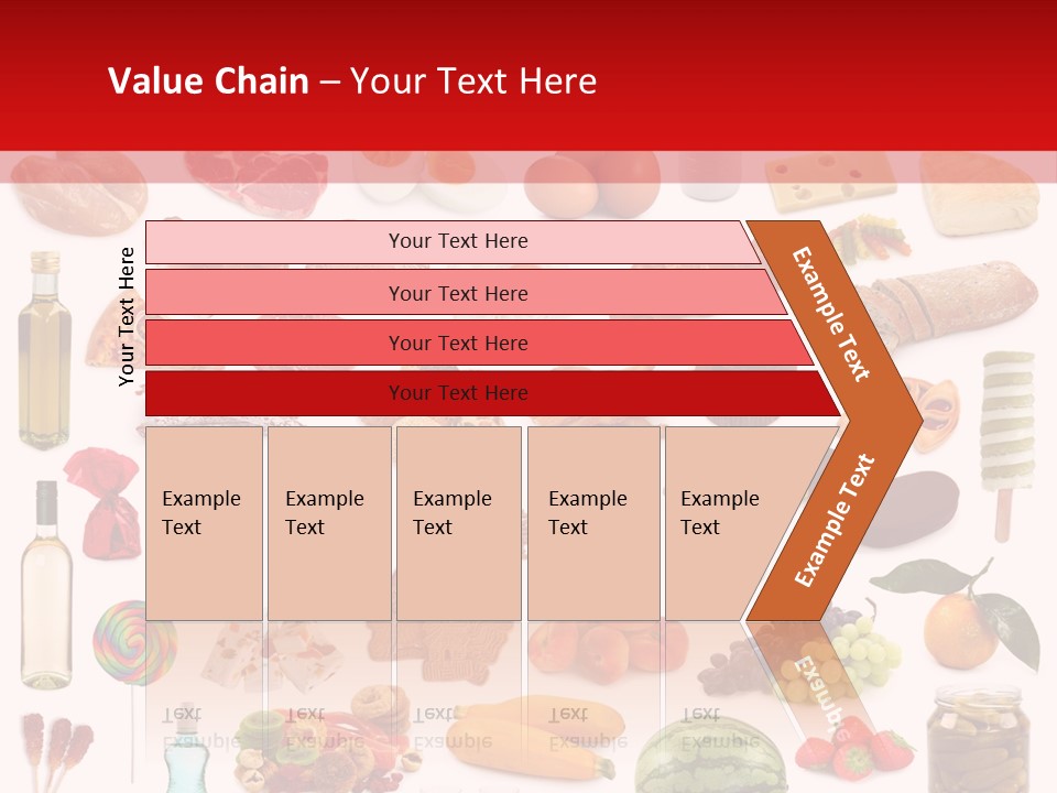 Water Bread Meat PowerPoint Template