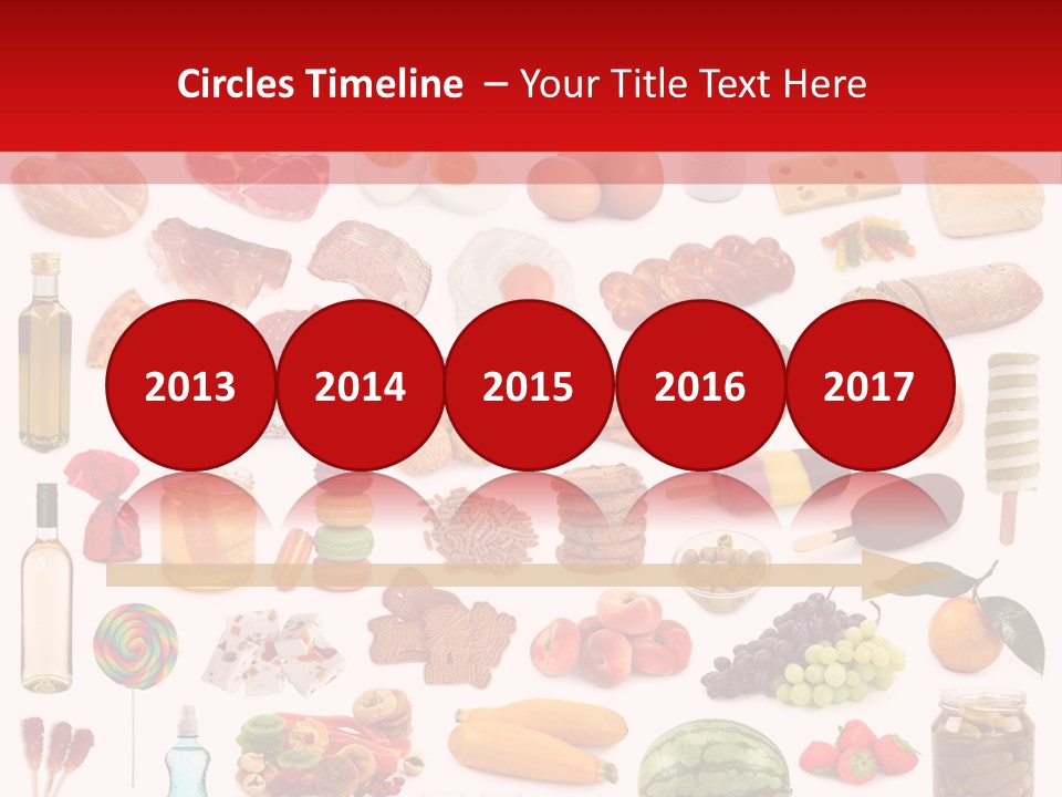 Water Bread Meat PowerPoint Template