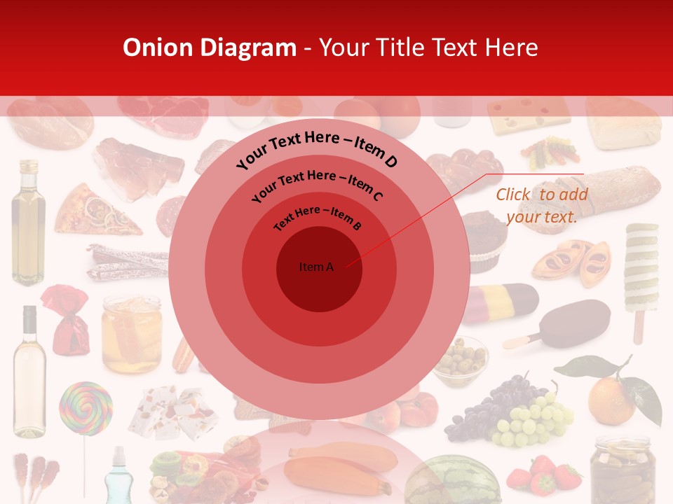 Water Bread Meat PowerPoint Template