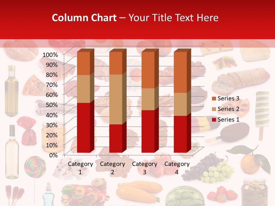 Water Bread Meat PowerPoint Template