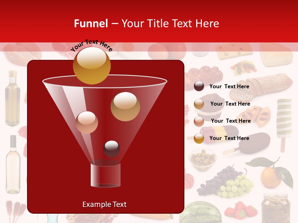 Water Bread Meat PowerPoint Template