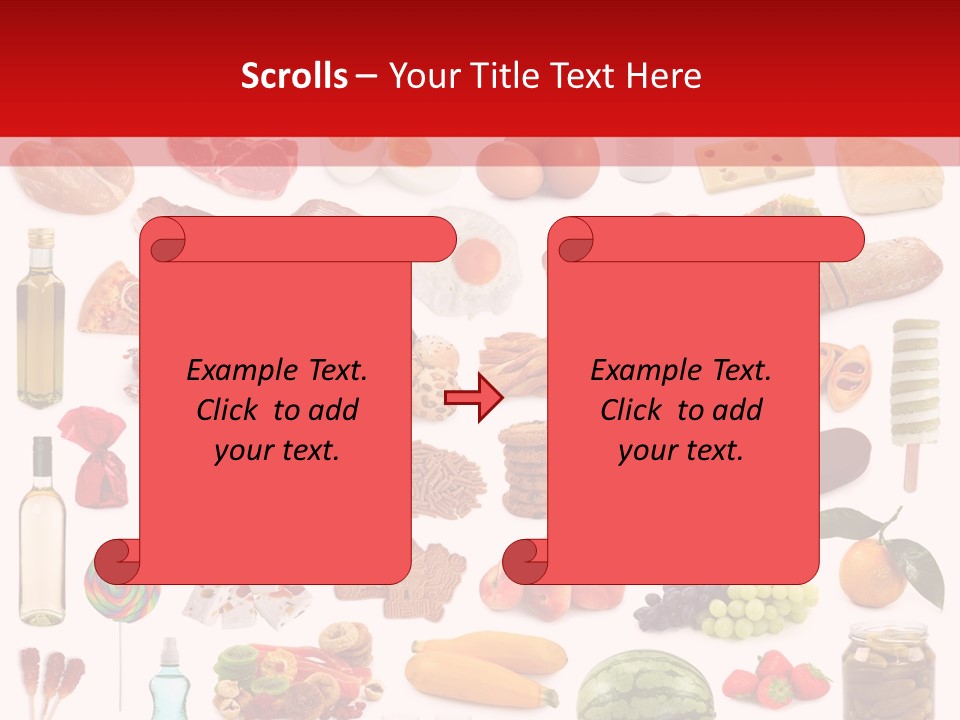 Water Bread Meat PowerPoint Template