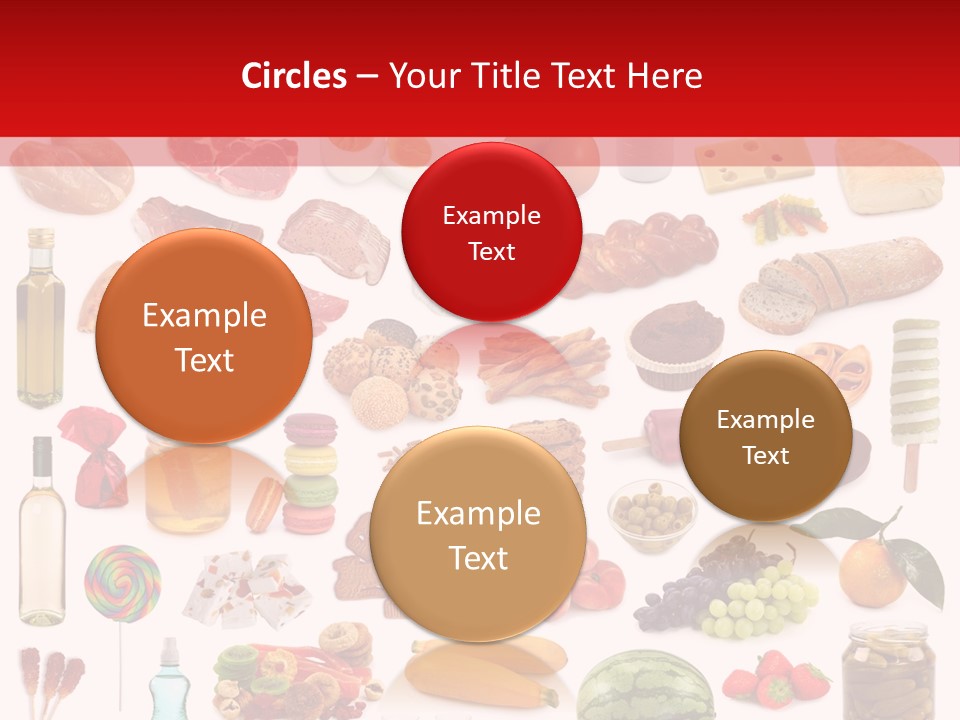 Water Bread Meat PowerPoint Template