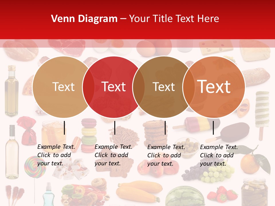 Water Bread Meat PowerPoint Template