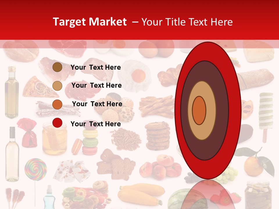 Water Bread Meat PowerPoint Template