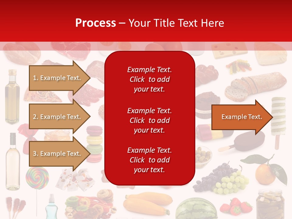Water Bread Meat PowerPoint Template