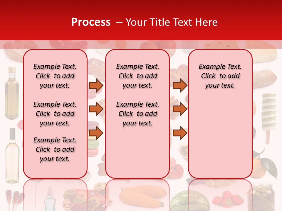 Water Bread Meat PowerPoint Template