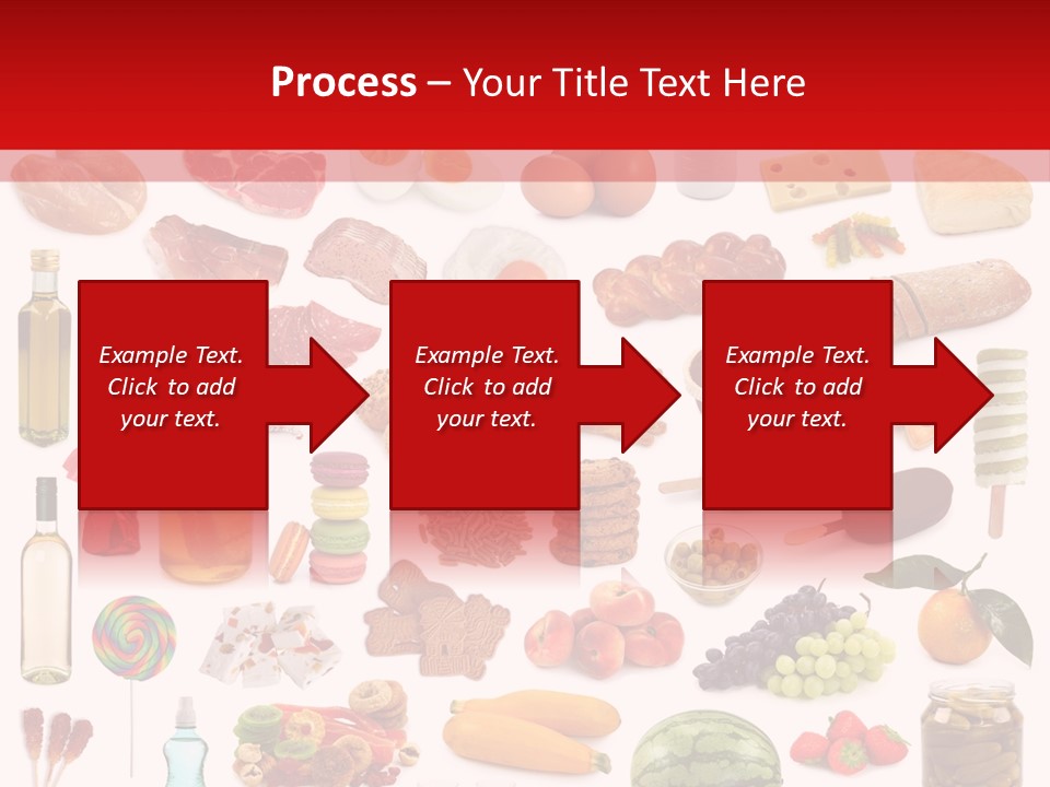 Water Bread Meat PowerPoint Template