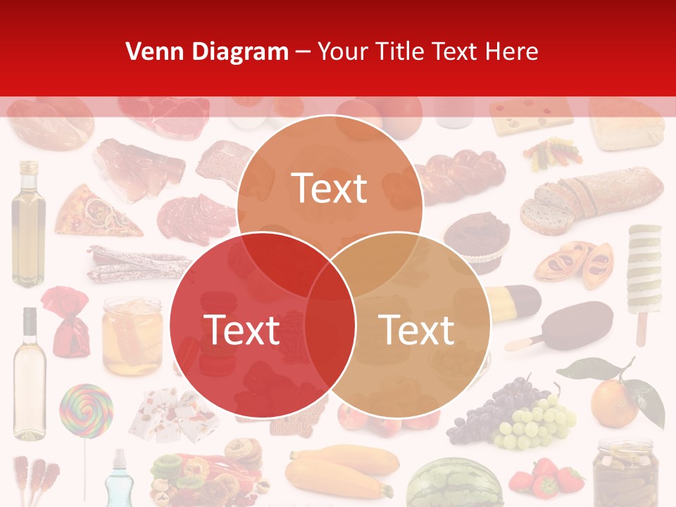 Water Bread Meat PowerPoint Template