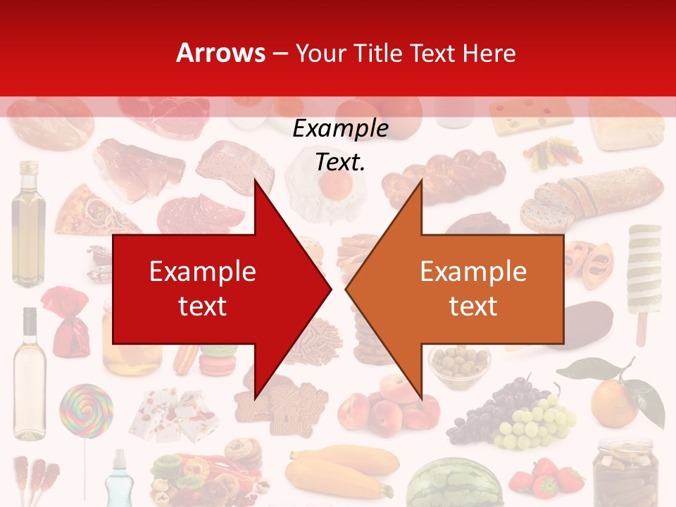 Water Bread Meat PowerPoint Template