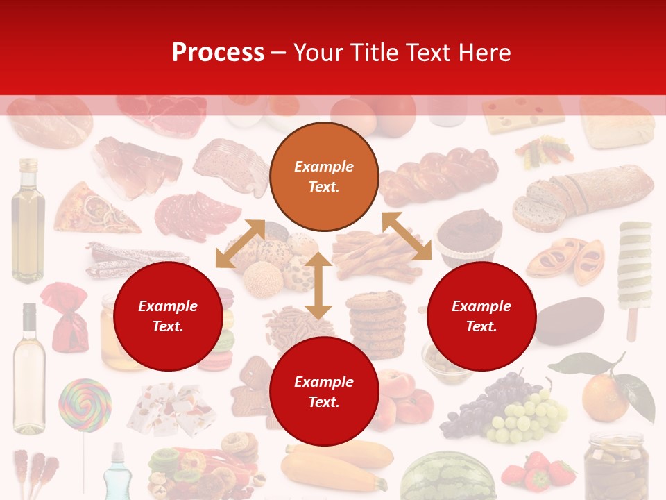 Water Bread Meat PowerPoint Template