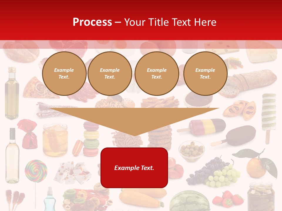 Water Bread Meat PowerPoint Template