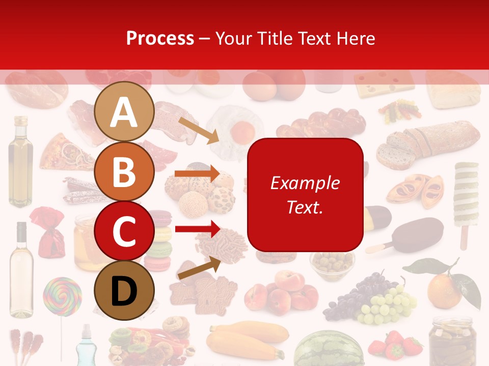 Water Bread Meat PowerPoint Template