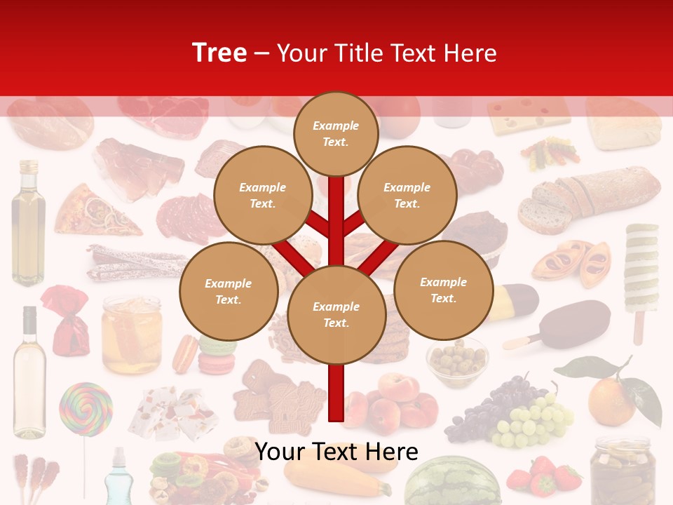 Water Bread Meat PowerPoint Template