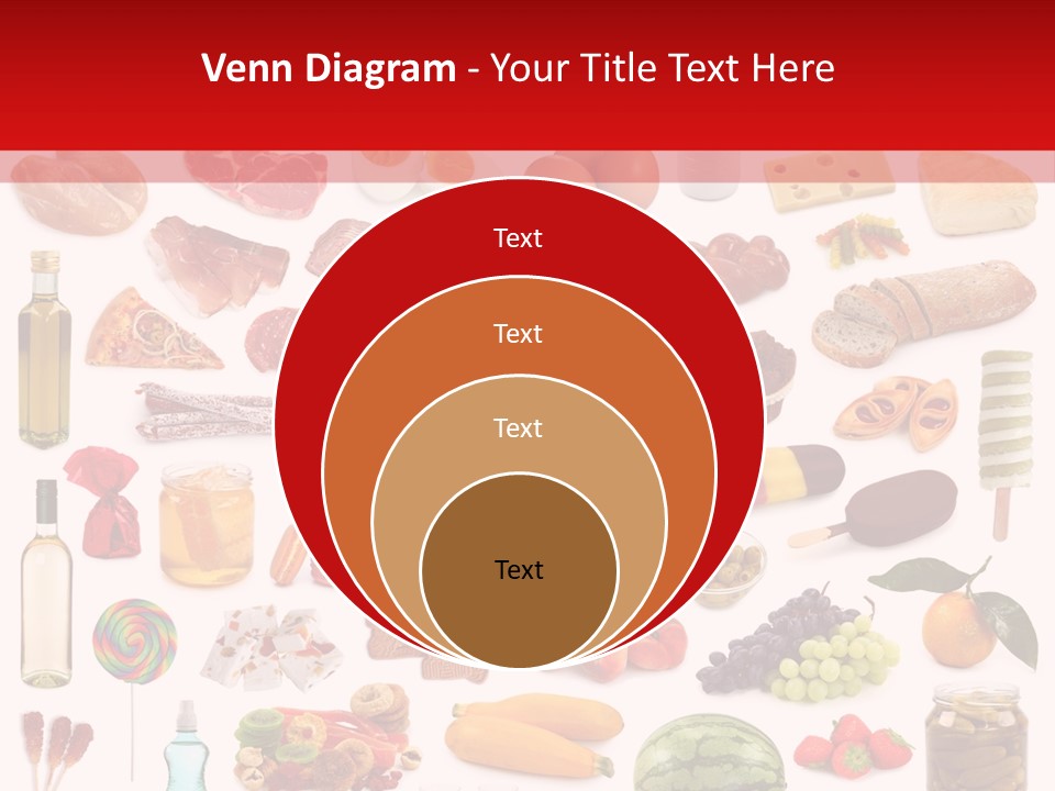 Water Bread Meat PowerPoint Template