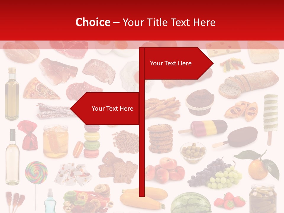 Water Bread Meat PowerPoint Template