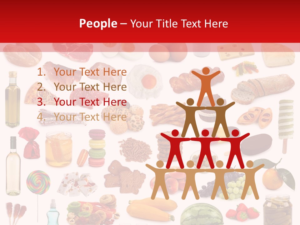 Water Bread Meat PowerPoint Template