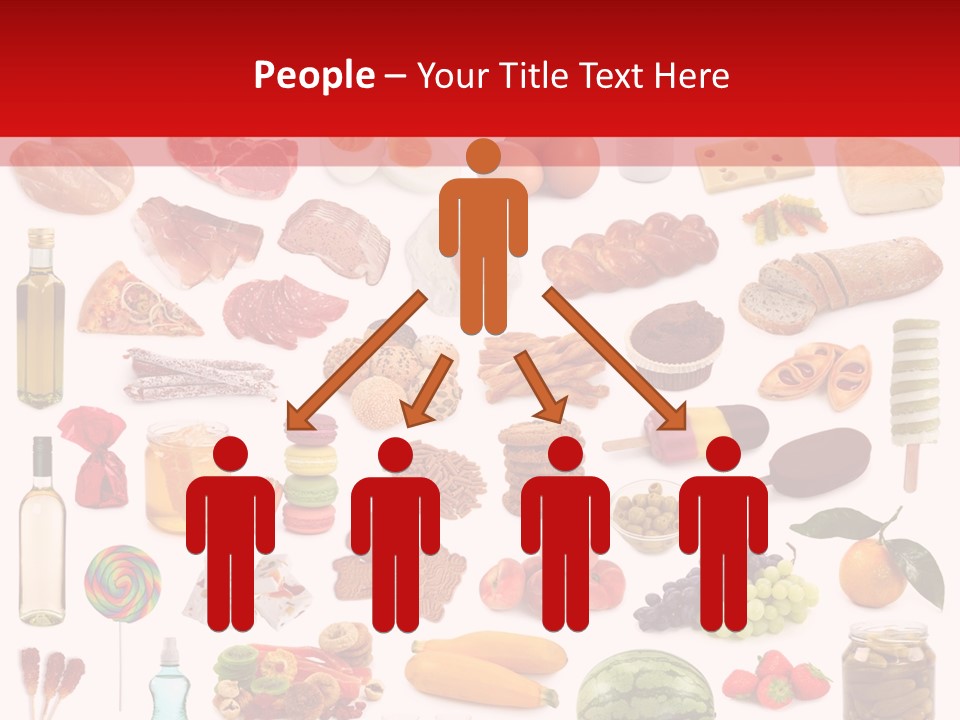 Water Bread Meat PowerPoint Template