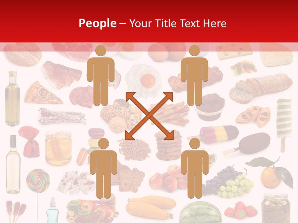 Water Bread Meat PowerPoint Template