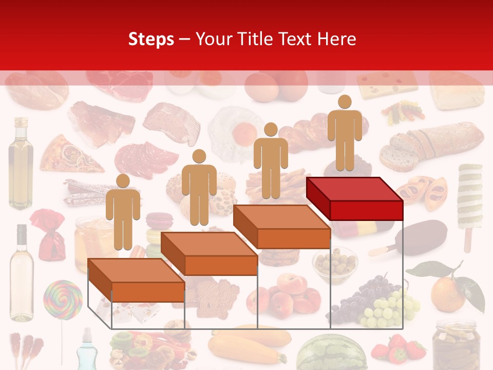 Water Bread Meat PowerPoint Template