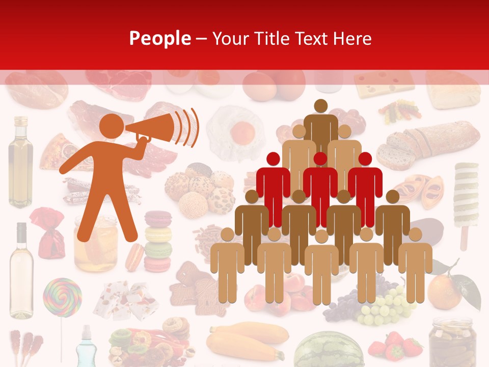 Water Bread Meat PowerPoint Template