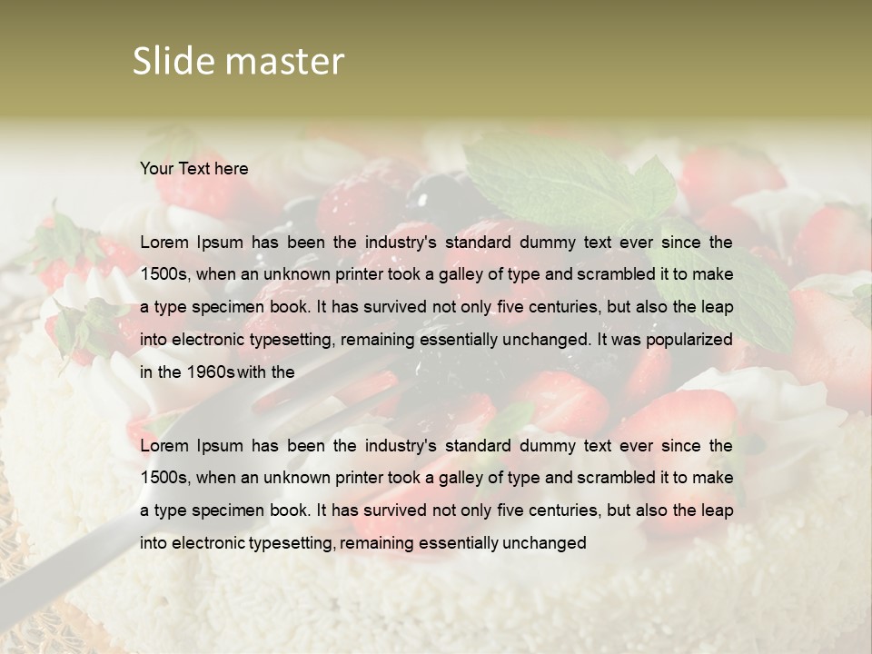 Tasty Raspberry Pie PowerPoint Template