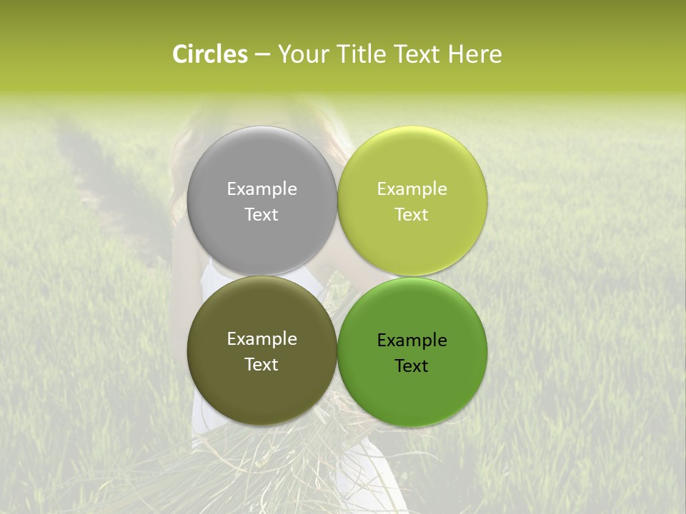 Holding Curly Joy PowerPoint Template