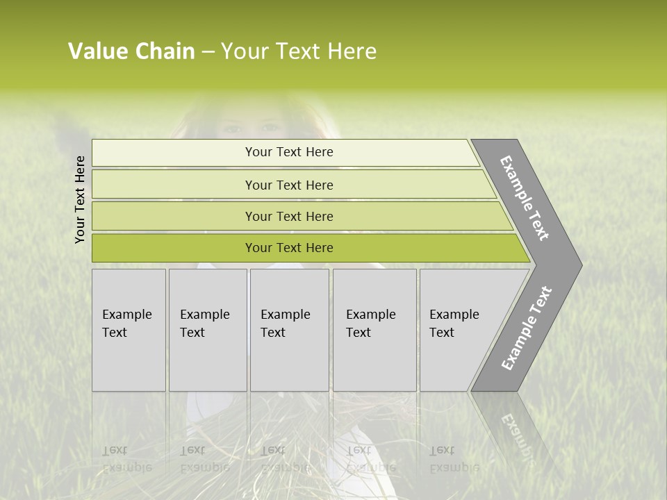 Holding Curly Joy PowerPoint Template