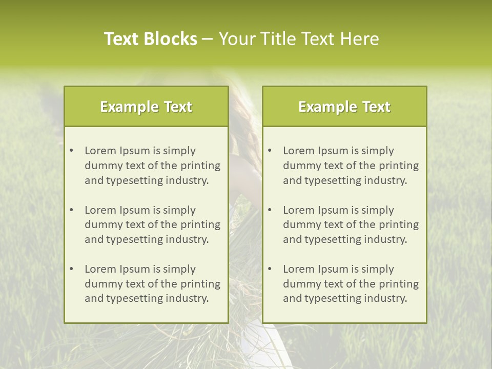 Holding Curly Joy PowerPoint Template