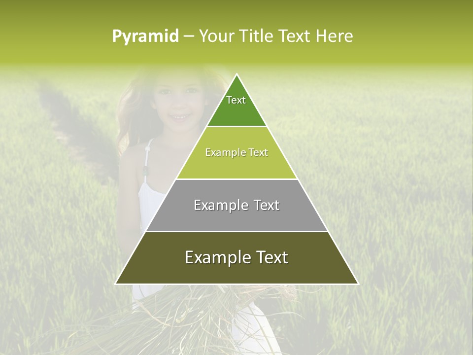 Holding Curly Joy PowerPoint Template