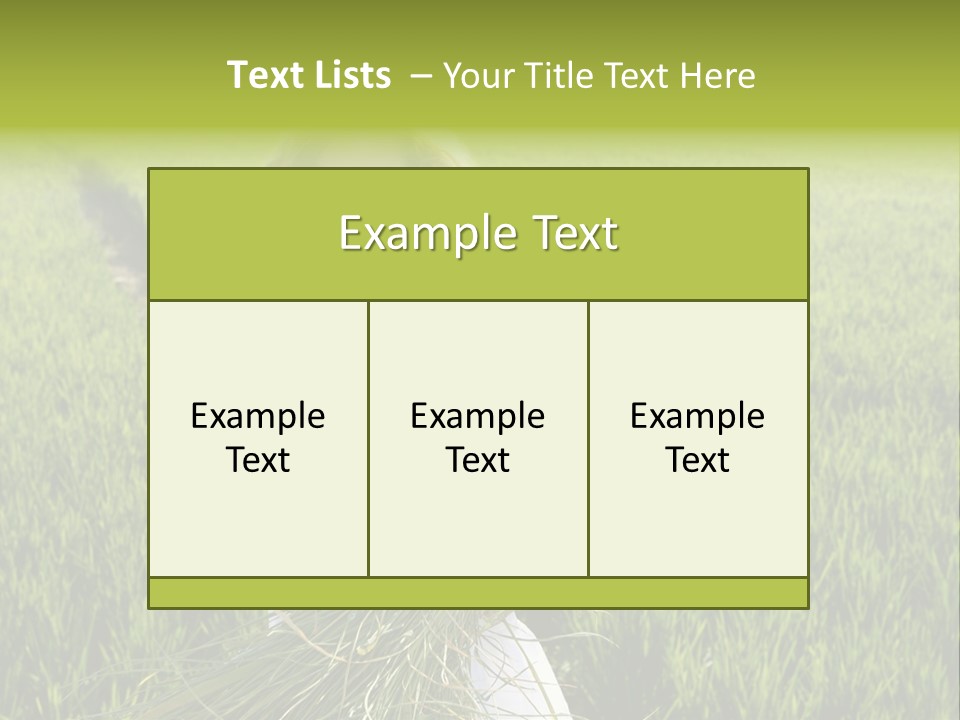 Holding Curly Joy PowerPoint Template
