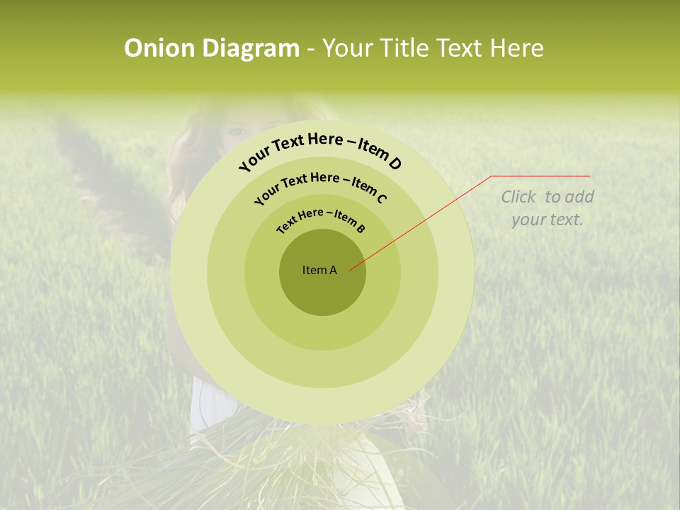 Holding Curly Joy PowerPoint Template