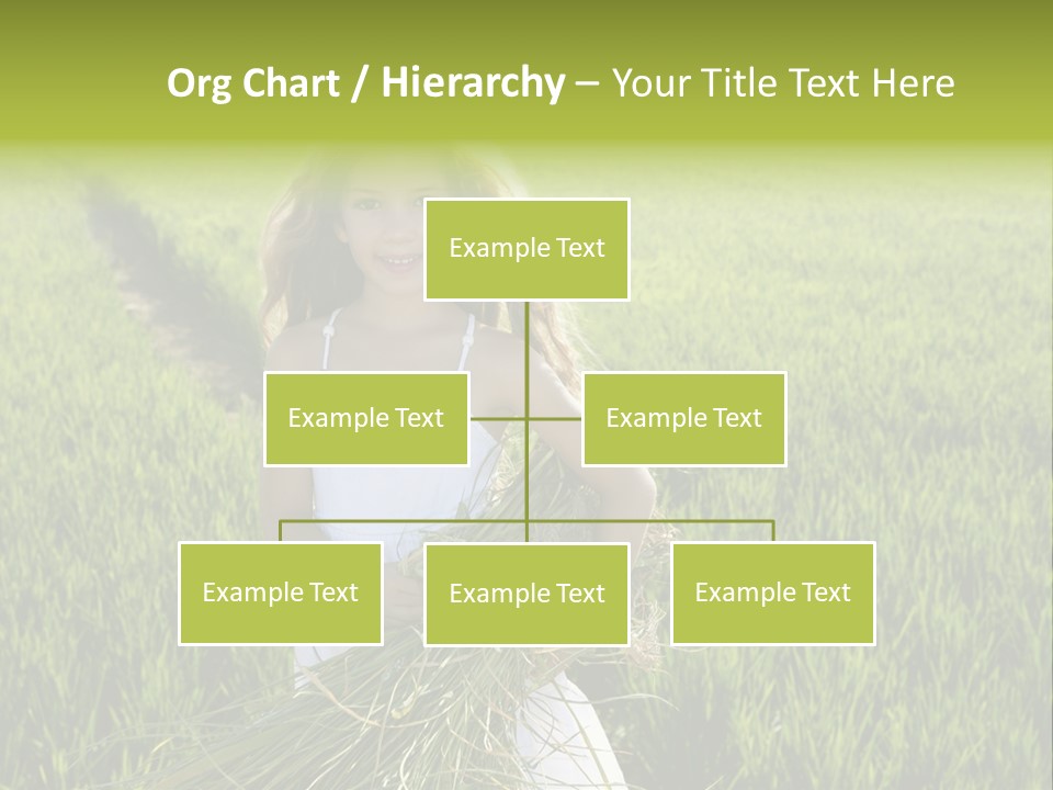 Holding Curly Joy PowerPoint Template