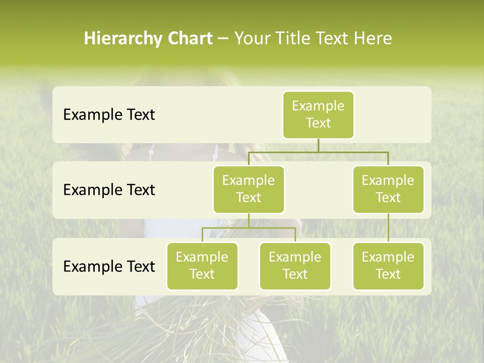 Holding Curly Joy PowerPoint Template