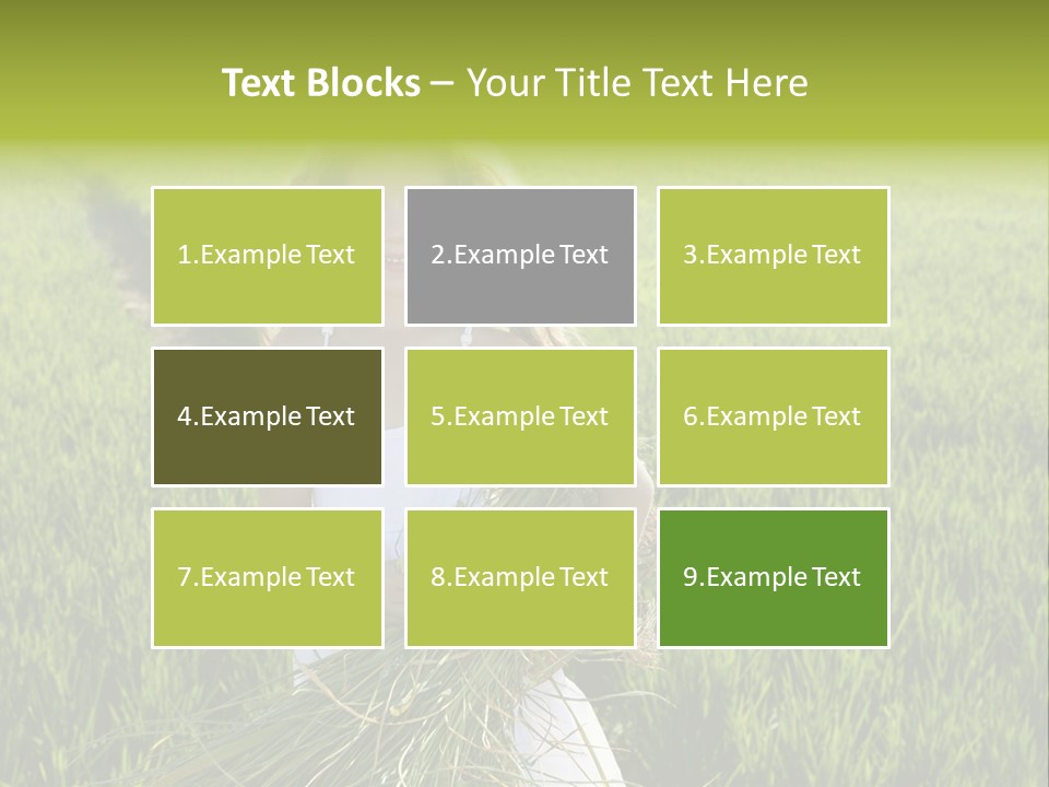 Holding Curly Joy PowerPoint Template