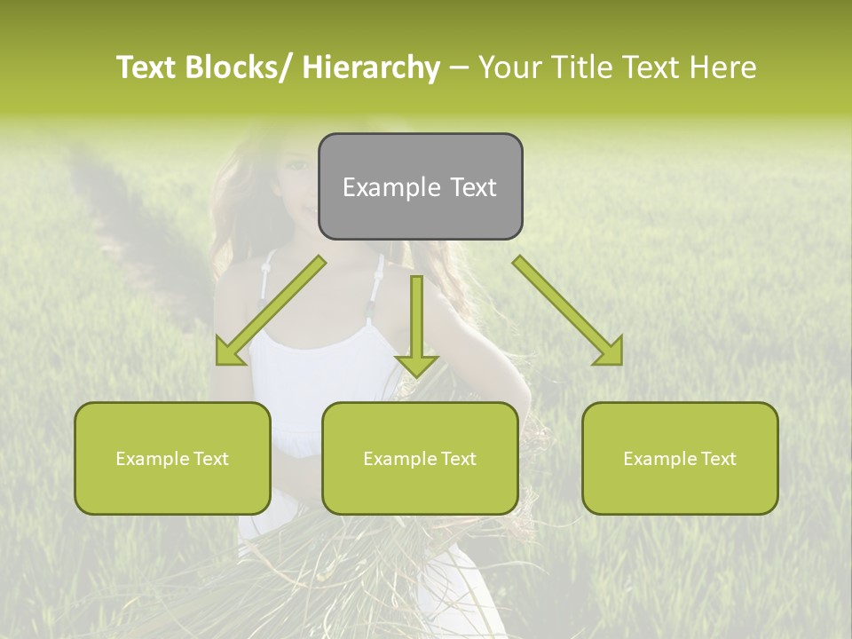 Holding Curly Joy PowerPoint Template