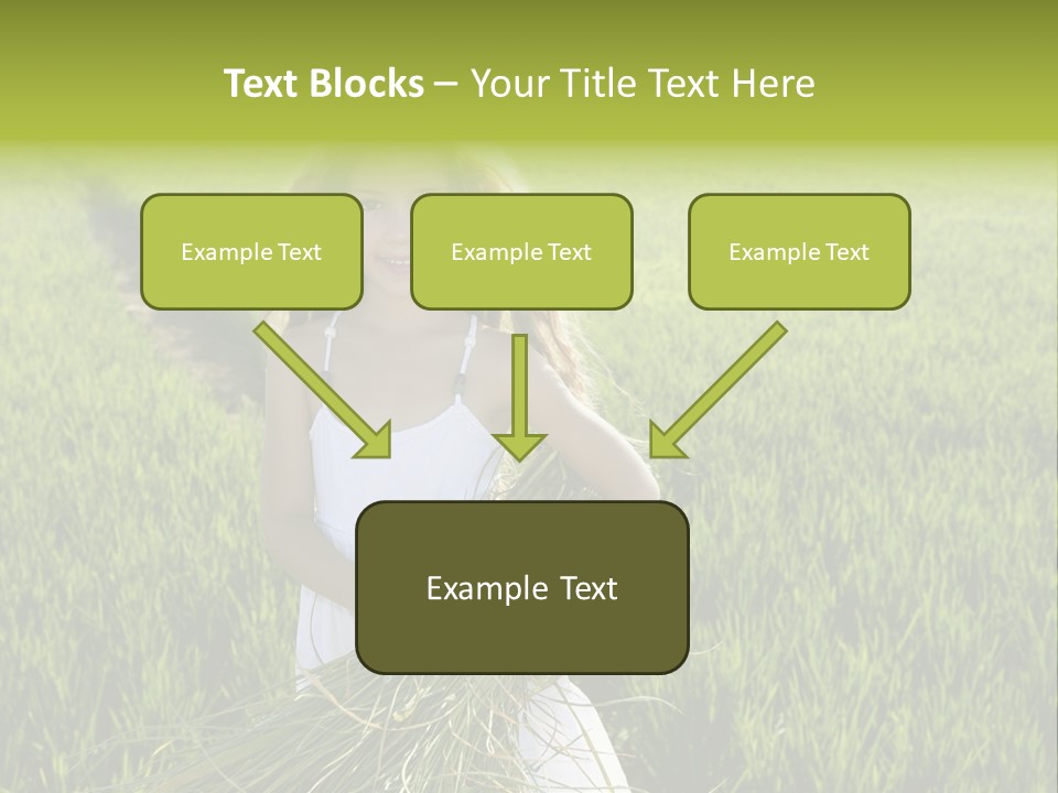 Holding Curly Joy PowerPoint Template
