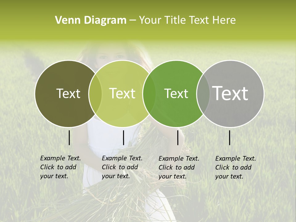 Holding Curly Joy PowerPoint Template