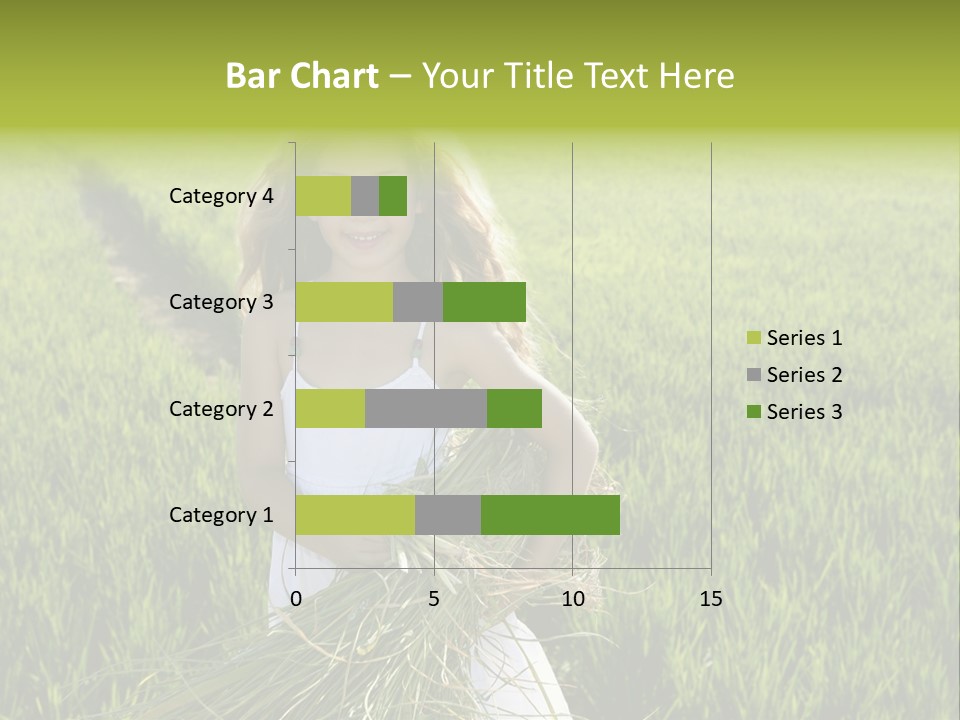 Holding Curly Joy PowerPoint Template