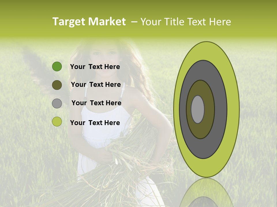 Holding Curly Joy PowerPoint Template