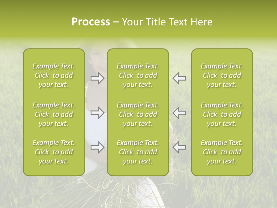 Holding Curly Joy PowerPoint Template