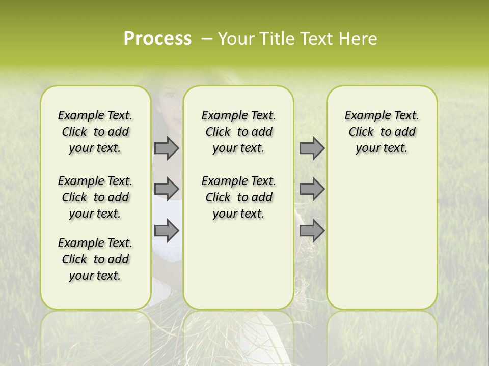 Holding Curly Joy PowerPoint Template