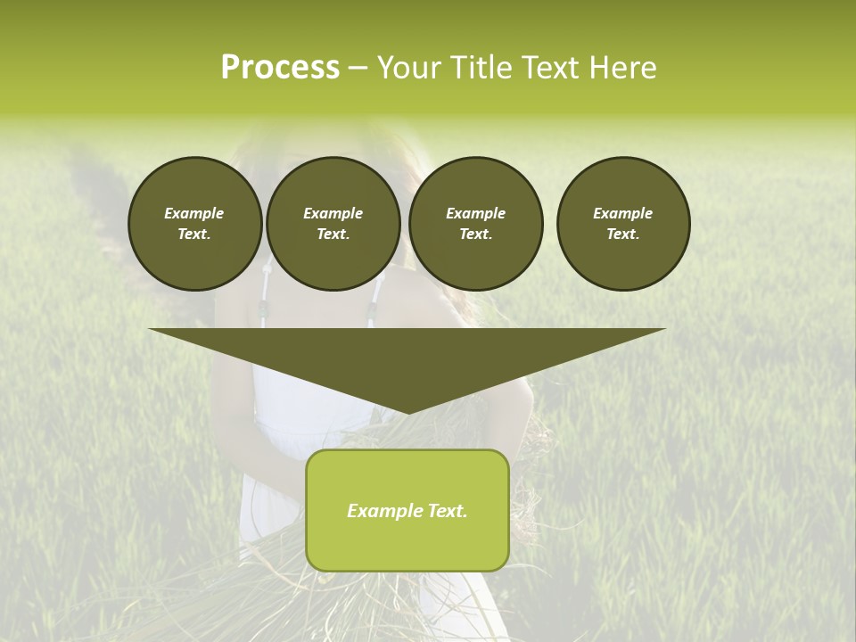 Holding Curly Joy PowerPoint Template