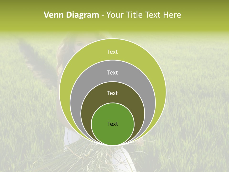 Holding Curly Joy PowerPoint Template