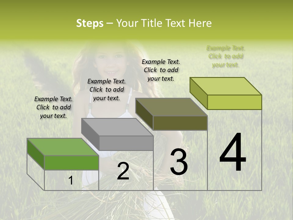 Holding Curly Joy PowerPoint Template